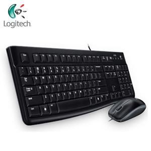 [富廉網] 羅技 Logitech MK120 有線鍵盤滑鼠組 (黑)