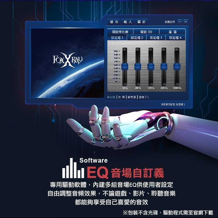 FOXXRAY狐鐳 FXR-HAU-37 波賽頓響狐USB電競耳麥