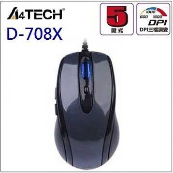 TGS [富廉網]【A4 雙飛燕】TECH D9紫龍 D-708X 有線遊戲滑鼠