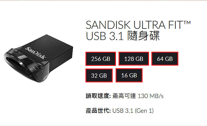 SanDisk CZ430 512GB Ultra Fit USB 3.1 隨身碟 [富廉網]