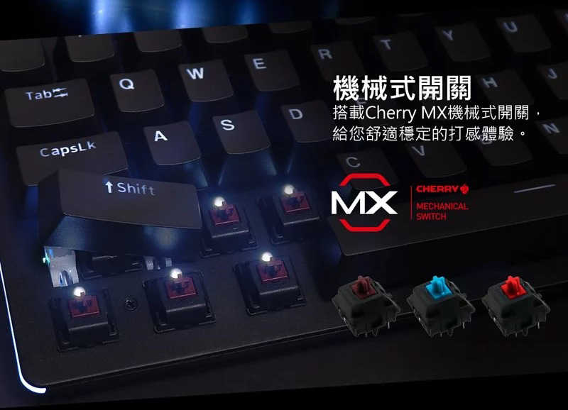 IRocks K75M PBT 黑色上蓋 白色背光機械式 CHERRY鍵盤-富廉網