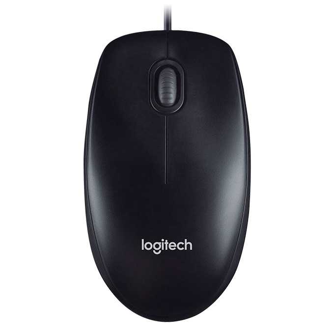 [富廉網] 羅技 Logitech M100r USB有線滑鼠 黑