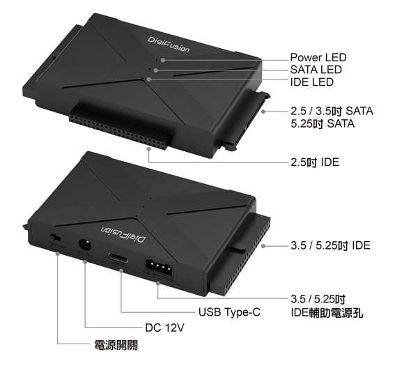 DigiFusion 伽利略 USB3.2 Gen1 尊爵版光速線 U3ISC-691 [富廉網]