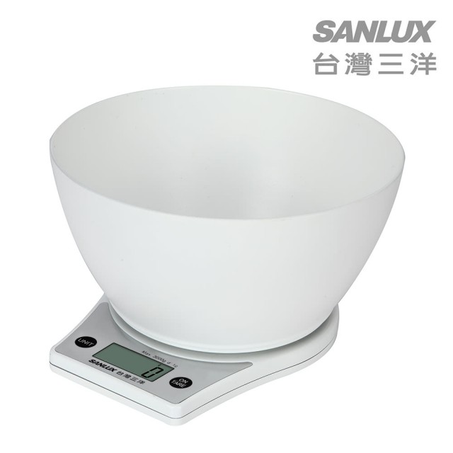 [富廉網]【SANLUX】台灣三洋 數位料理秤-附量碗 SYES-K454