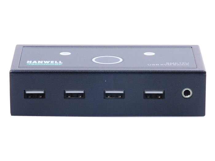 HANWELL 捍衛科技 SMK12U 2-Port 桌上型 USB KVM 電腦切換器 [富廉網]