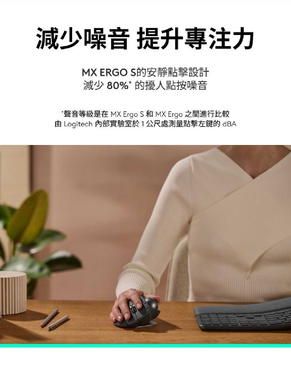 LOGITECH 羅技 MX Ergo S 無線軌跡球