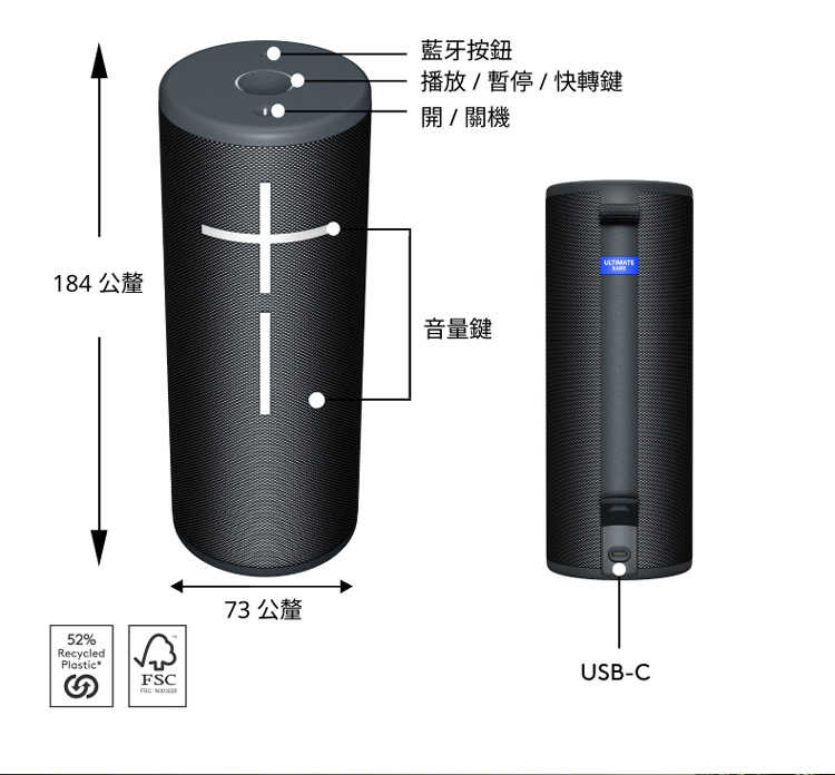 UE BOOM 4 防水無線藍牙喇叭 [富廉網]