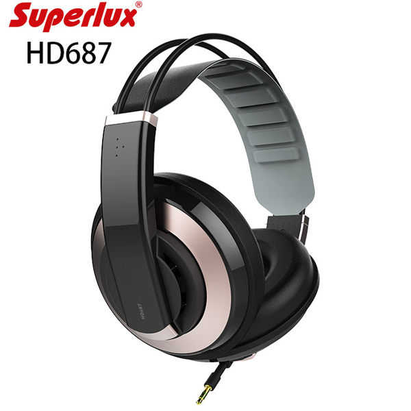 [富廉網]【Superlux 舒伯樂】HD687 專業高傳真級頭戴式耳機