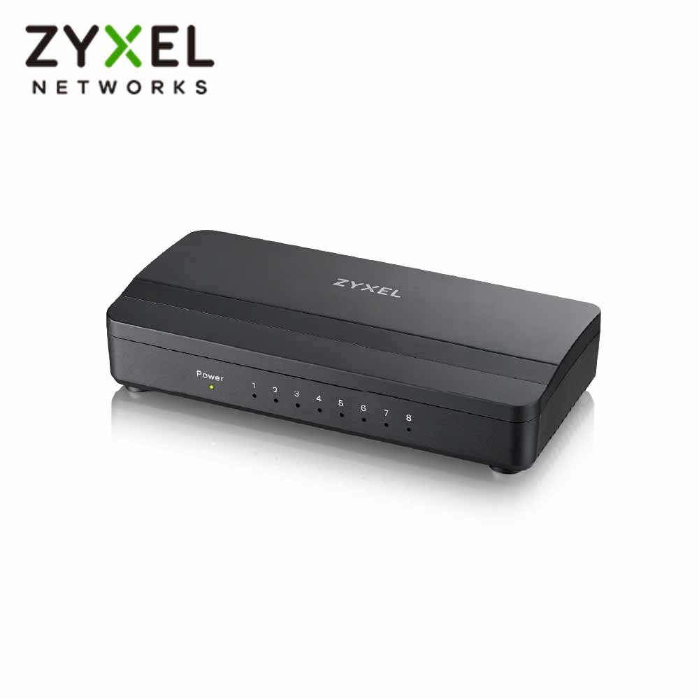 ZyXEL 合勤 GS-108S V2 8埠 桌上型 Gigabit 多媒體乙太網路交換器-富廉網