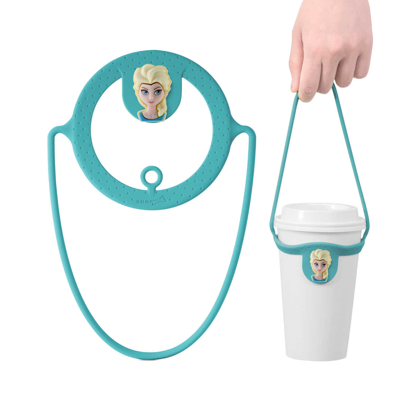 隨機投放：旅遊達人都買這個_【Bone】環保杯綁 Cup Tie 飲料提袋 - 冰雪奇緣